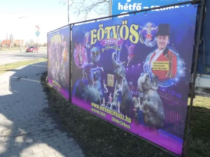 Eötvös cirkusz molinó kültéri molinó